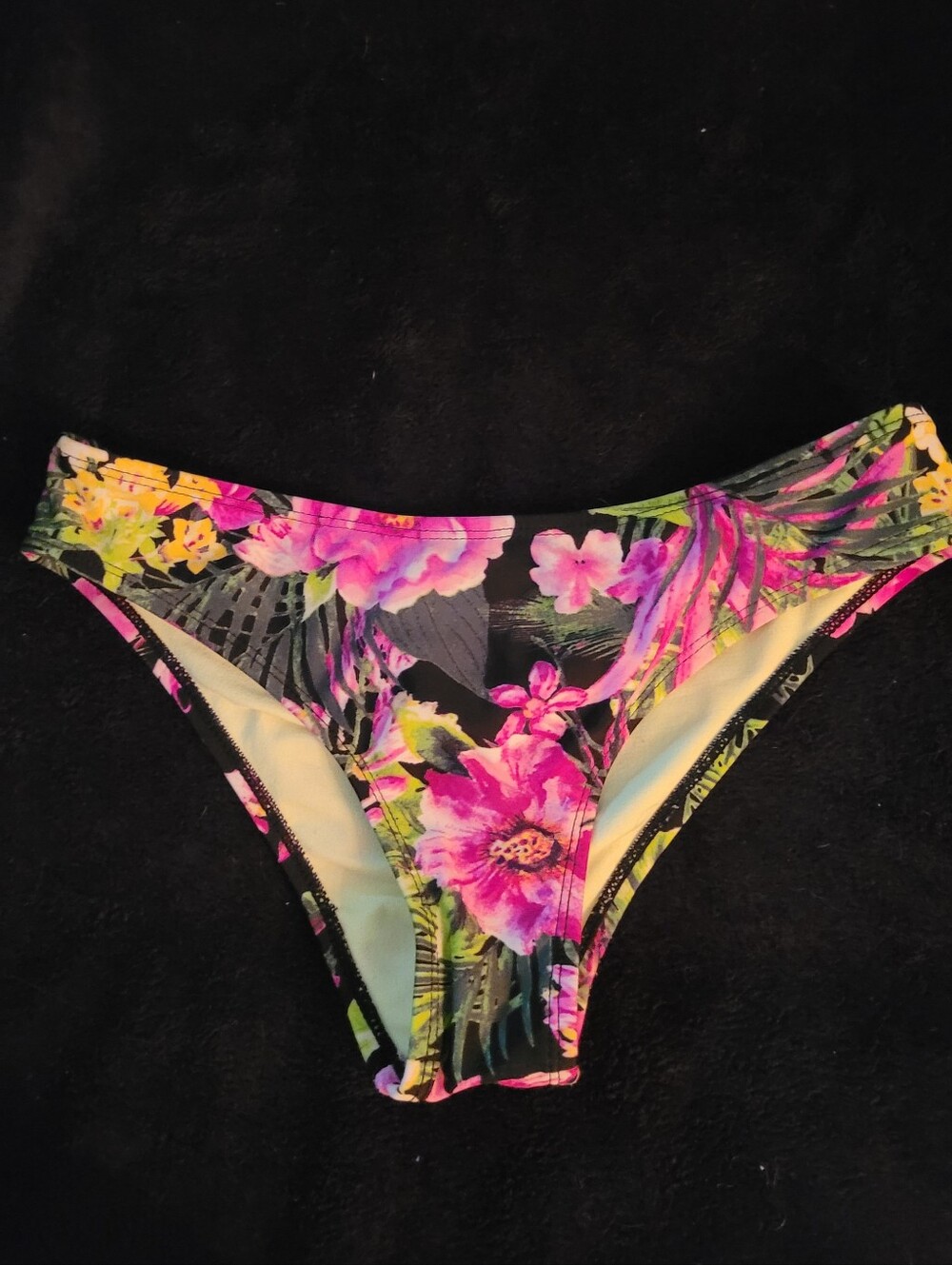 Floral Tropical Women's Bikini Bottoms - Pink Multi